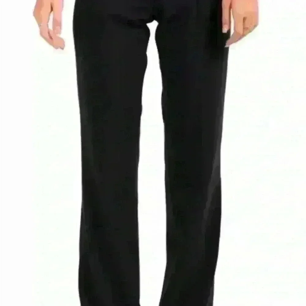 NWT BOSS HUGO BOSS TULIA SIDE ZIP NAVY BLUE wide leg WOOL PANTS SIZE US 10 - Picture 4 of 4